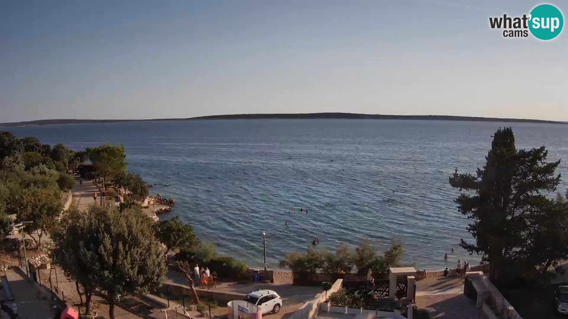 Webcam Plaža Male Mandre – Diretta dalla spiaggia sull’isola di Pag