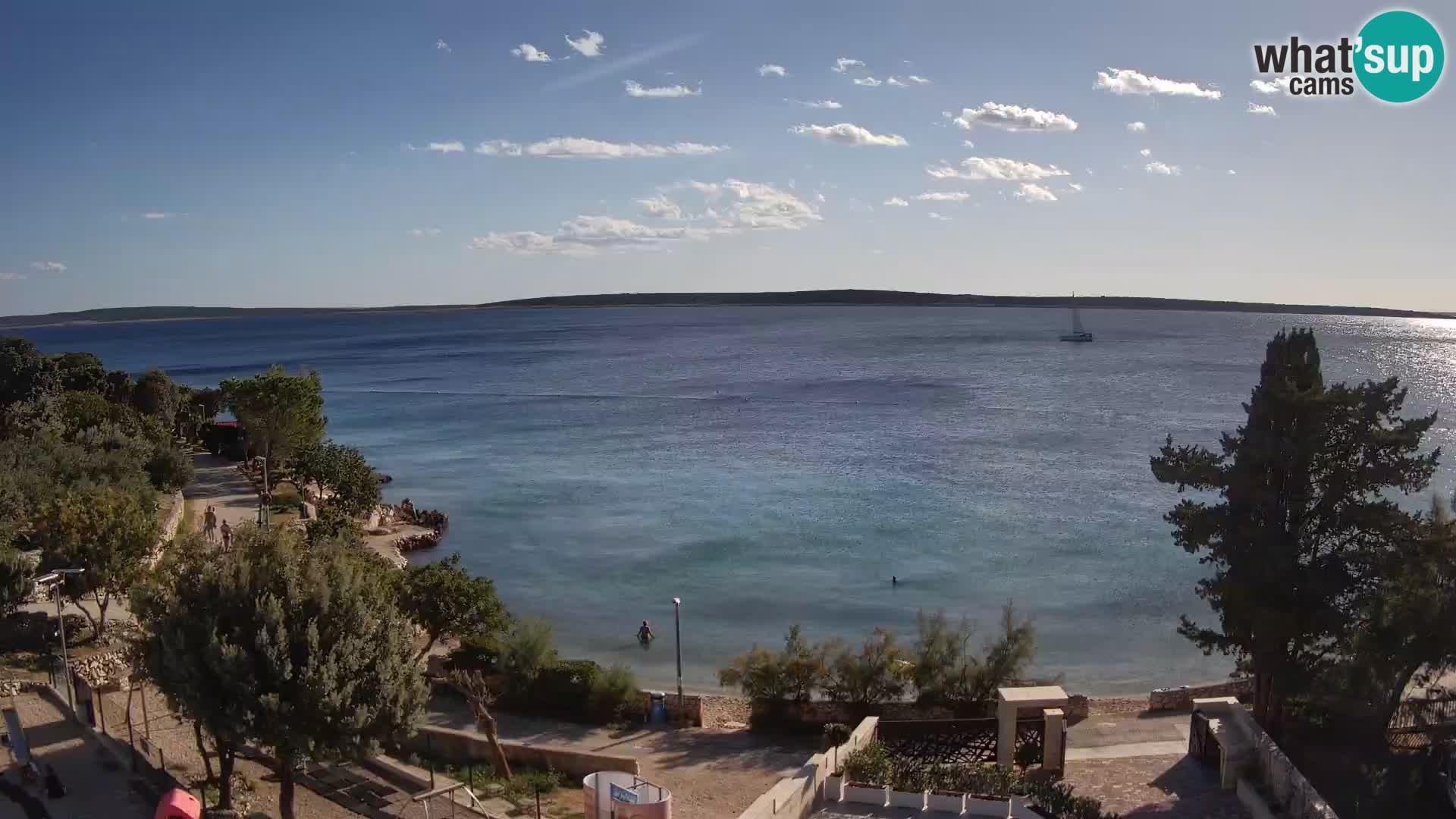 Webcam Playa Male Mandre en directo – Isla de Pag