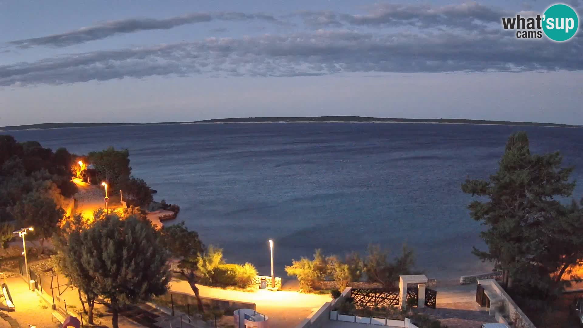 Webcam Plaža Male Mandre – Live View from Pag Island