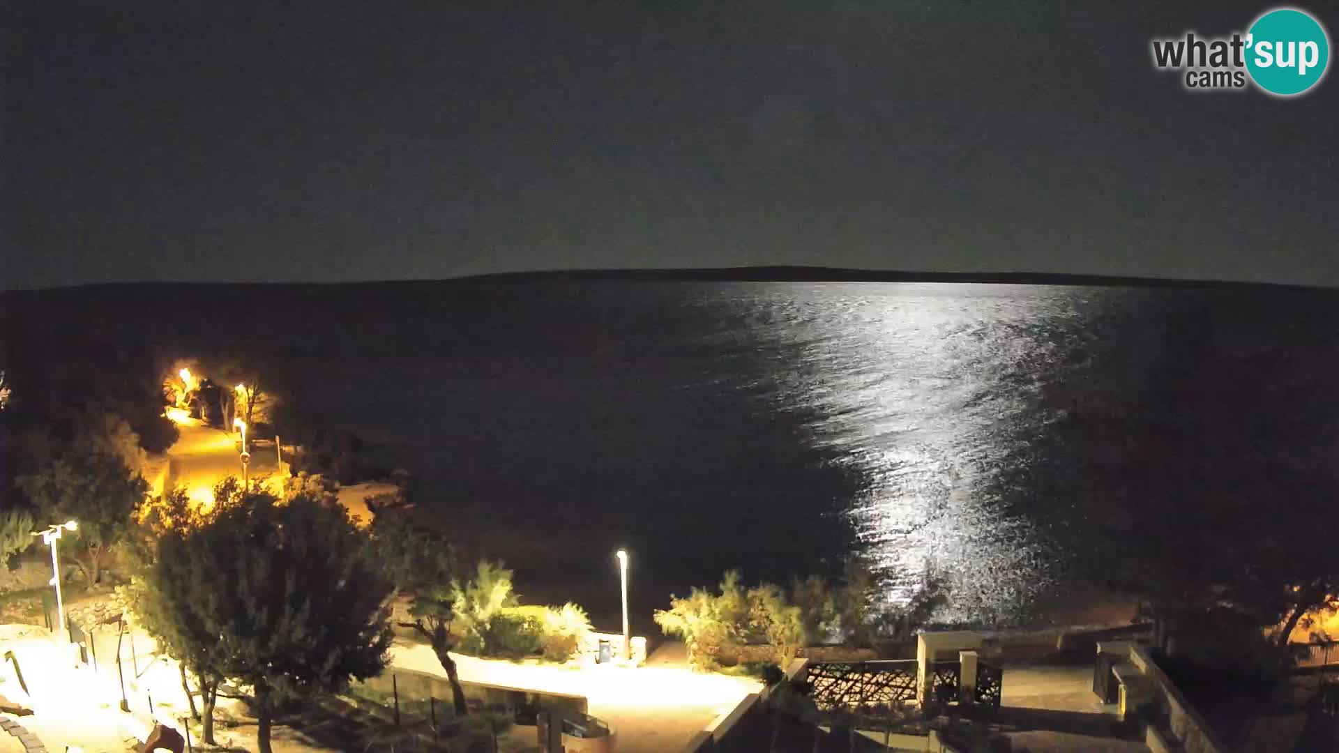 Webcam Strand Male Mandre – Liveblick von der Insel Pag
