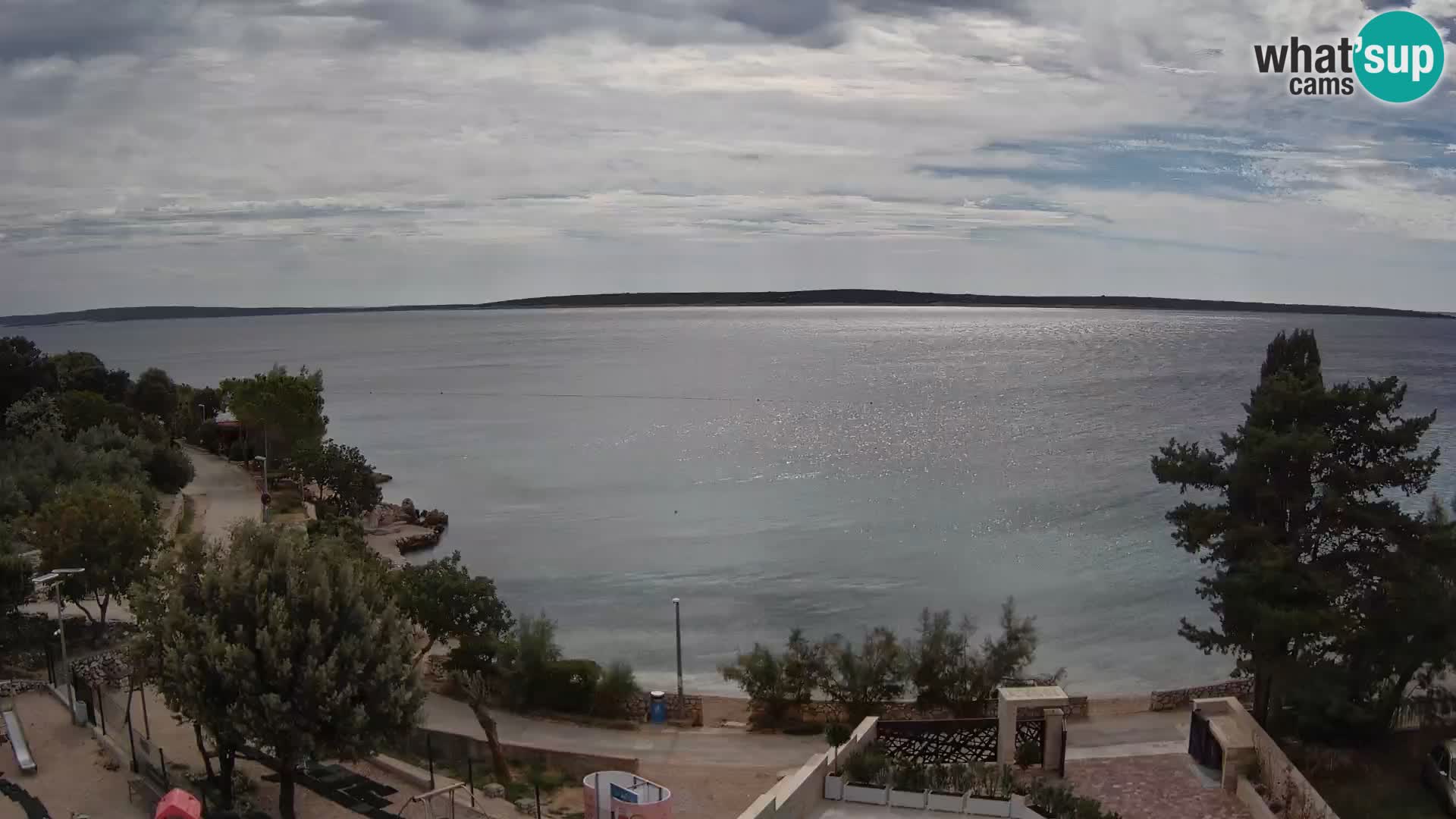 Webcam Plaža Male Mandre – Live View from Pag Island