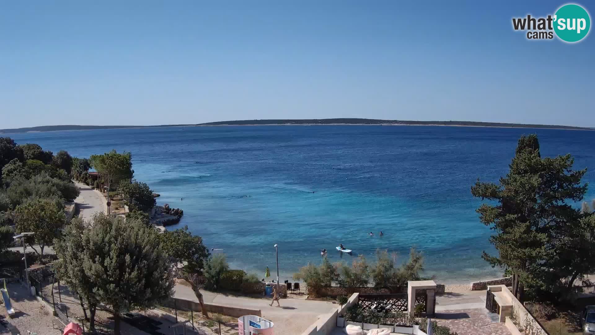 Webcam Plaža Male Mandre – Live View from Pag Island