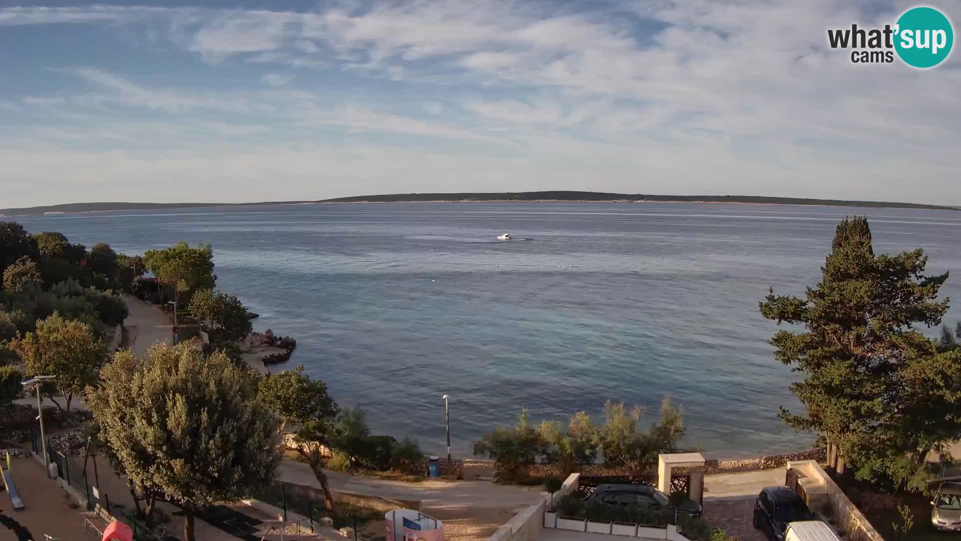 Webcam Strand Male Mandre – Liveblick von der Insel Pag