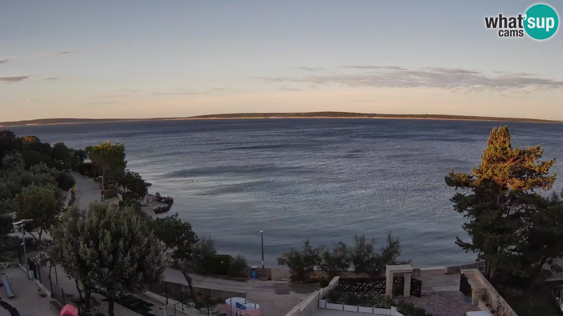 Webcam Strand Male Mandre – Liveblick von der Insel Pag
