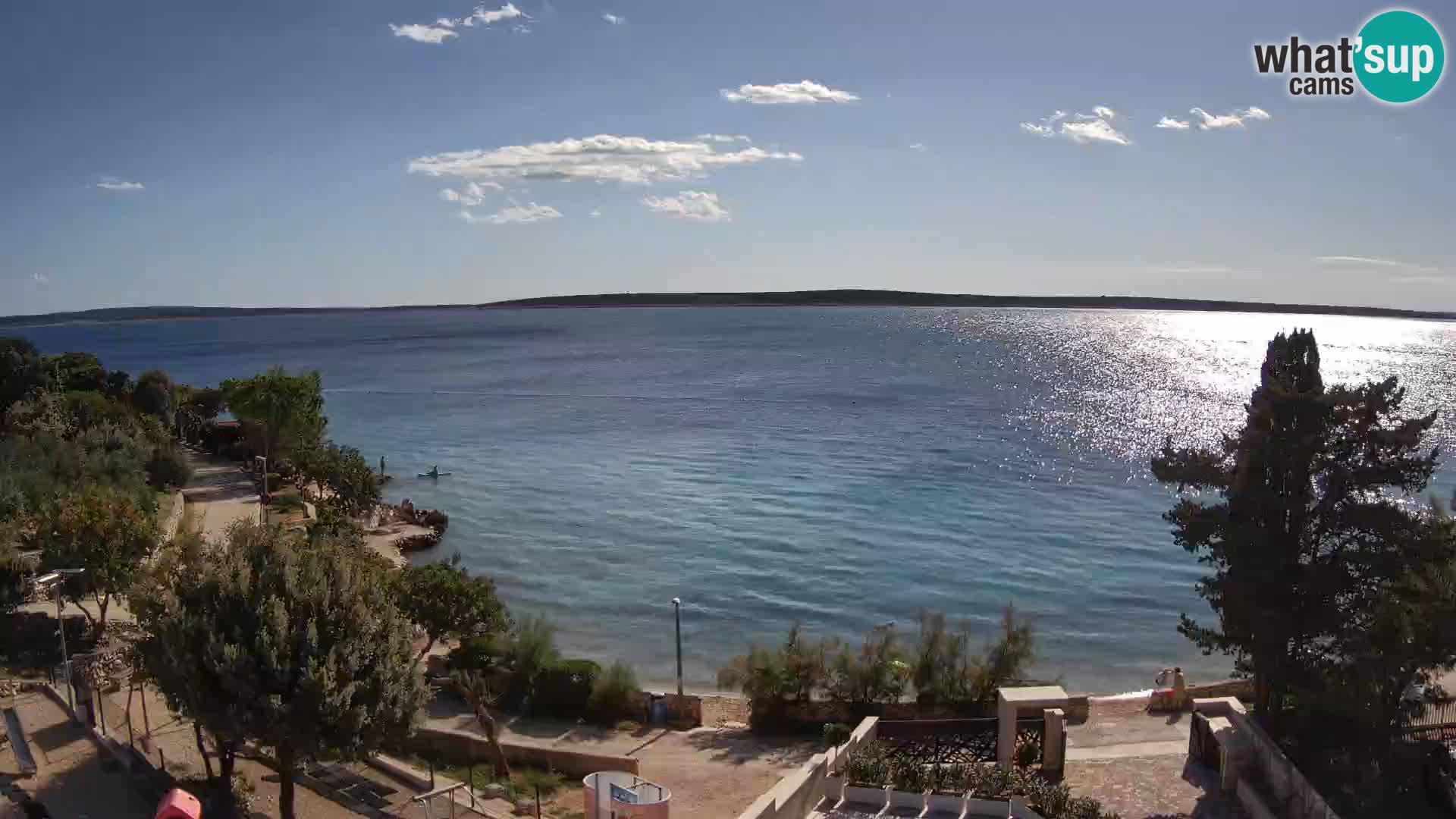 Webcam Plaža Male Mandre – Live View from Pag Island