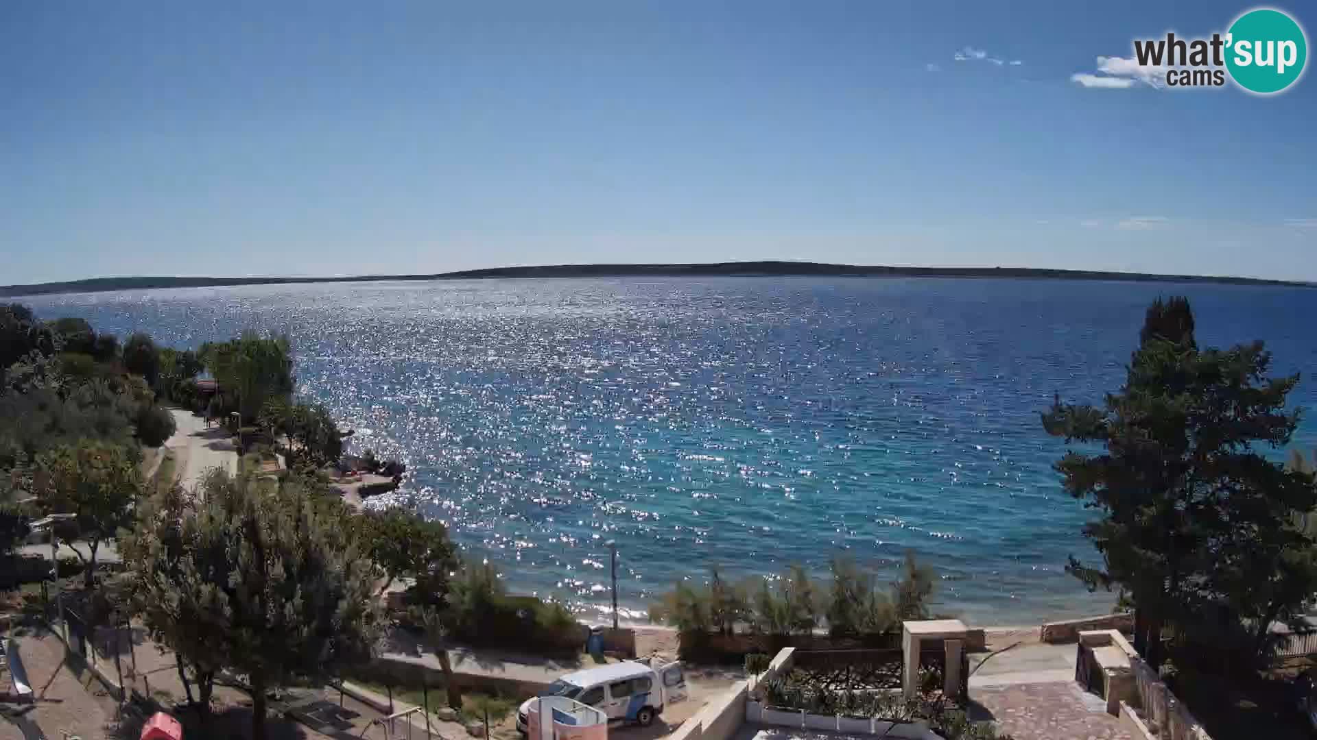 Webcam Plaža Male Mandre – Live View from Pag Island