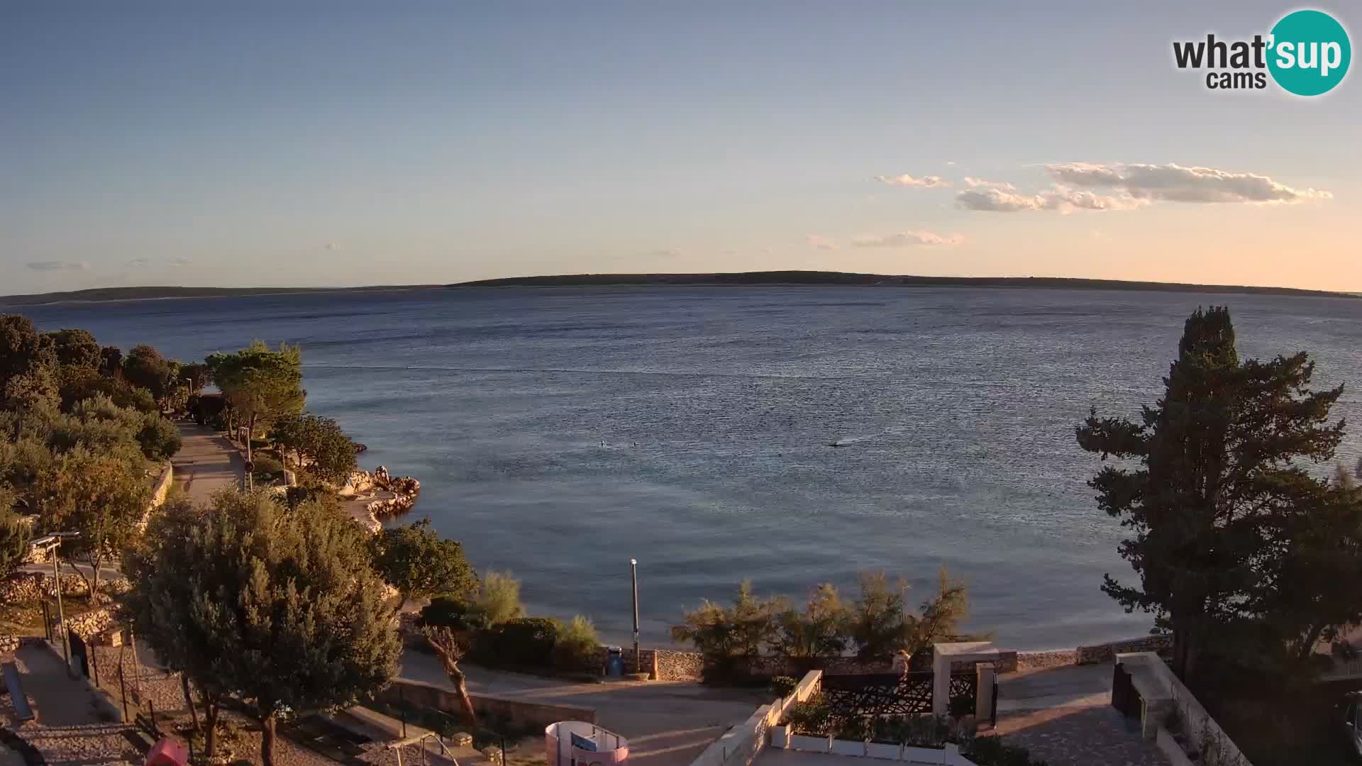 Webcam Strand Male Mandre – Liveblick von der Insel Pag