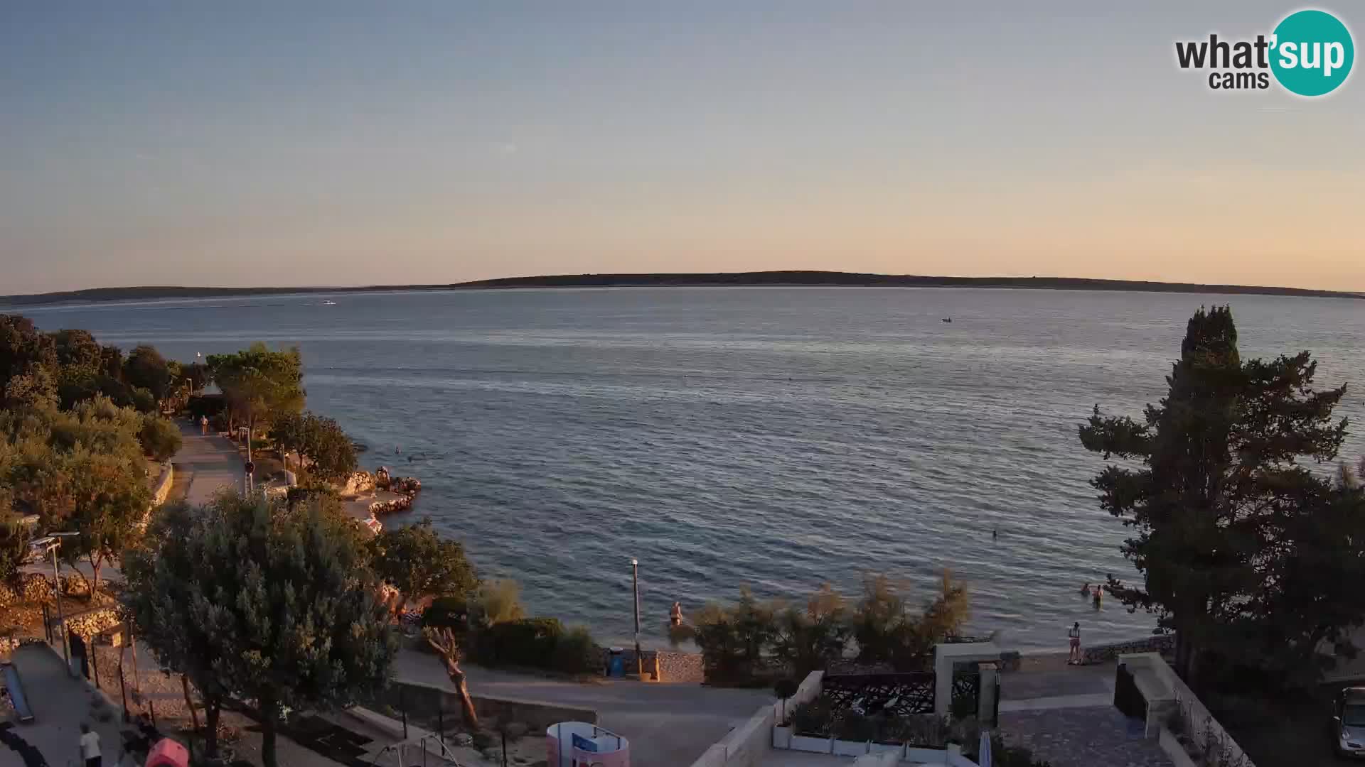 Webcam Plaža Male Mandre – Live View from Pag Island
