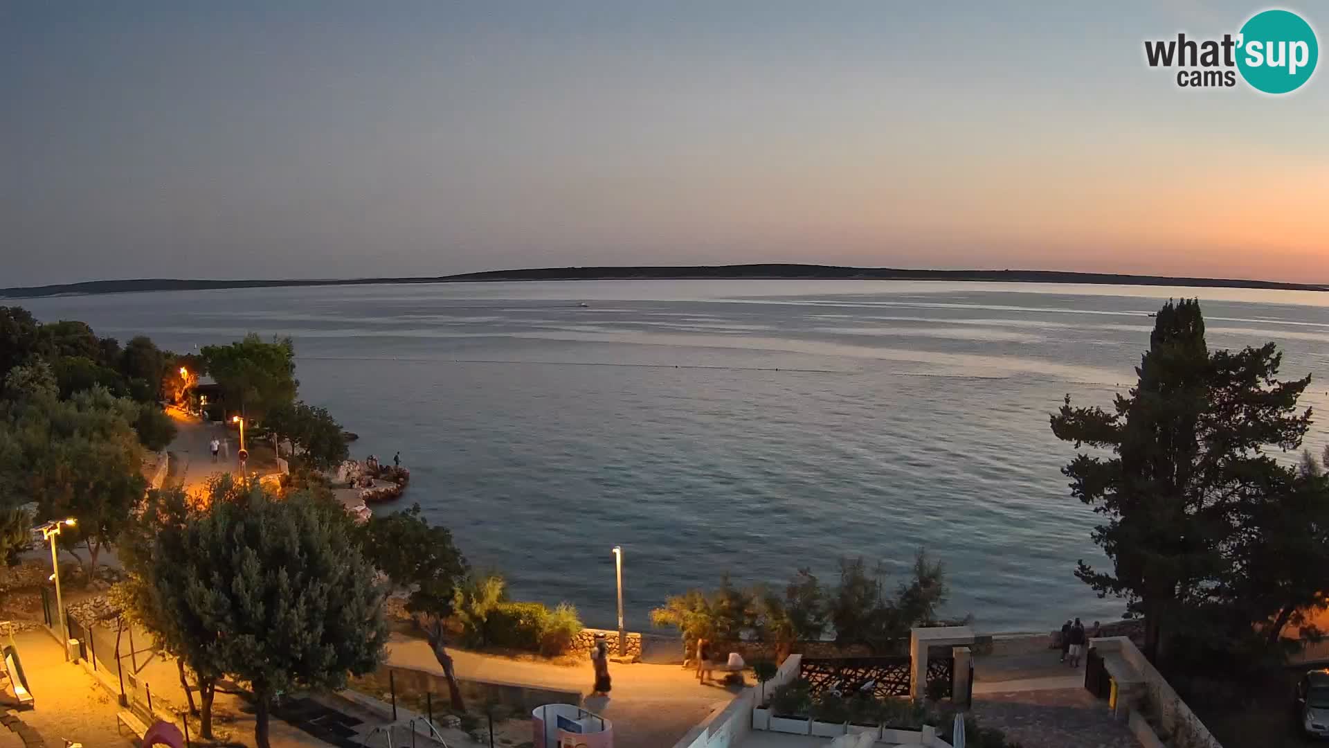 Webcam Strand Male Mandre – Liveblick von der Insel Pag