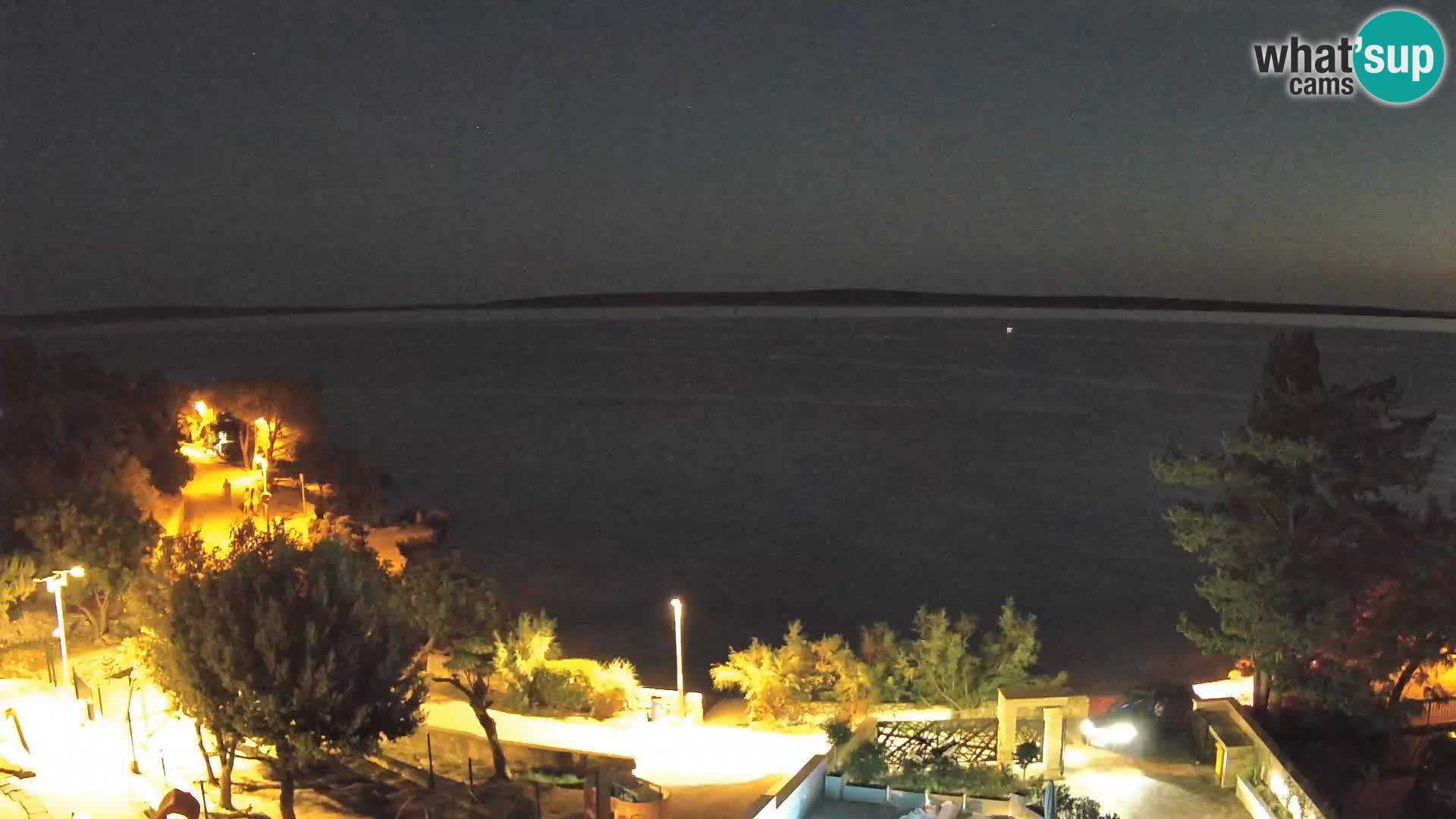 Webcam Strand Male Mandre – Liveblick von der Insel Pag