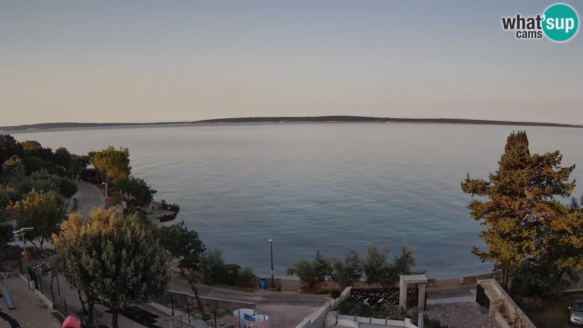 Webcam Plaža Male Mandre – Live View from Pag Island