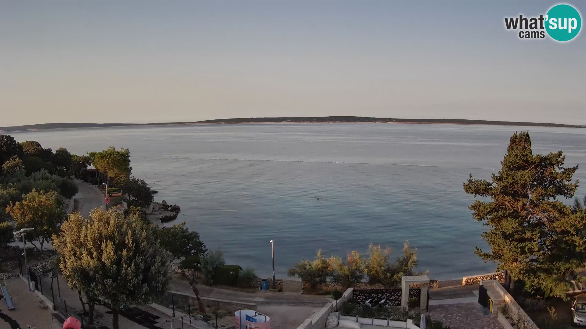 Webcam Plaža Male Mandre – Live View from Pag Island