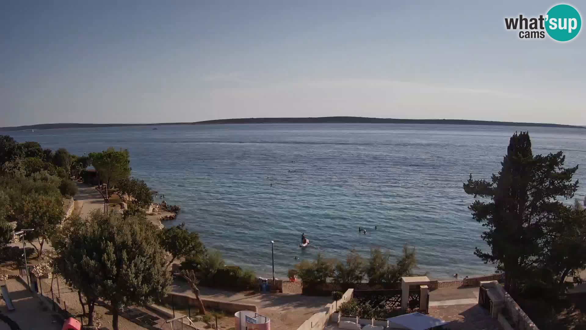 Webcam Plaža Male Mandre – Diretta dalla spiaggia sull’isola di Pag