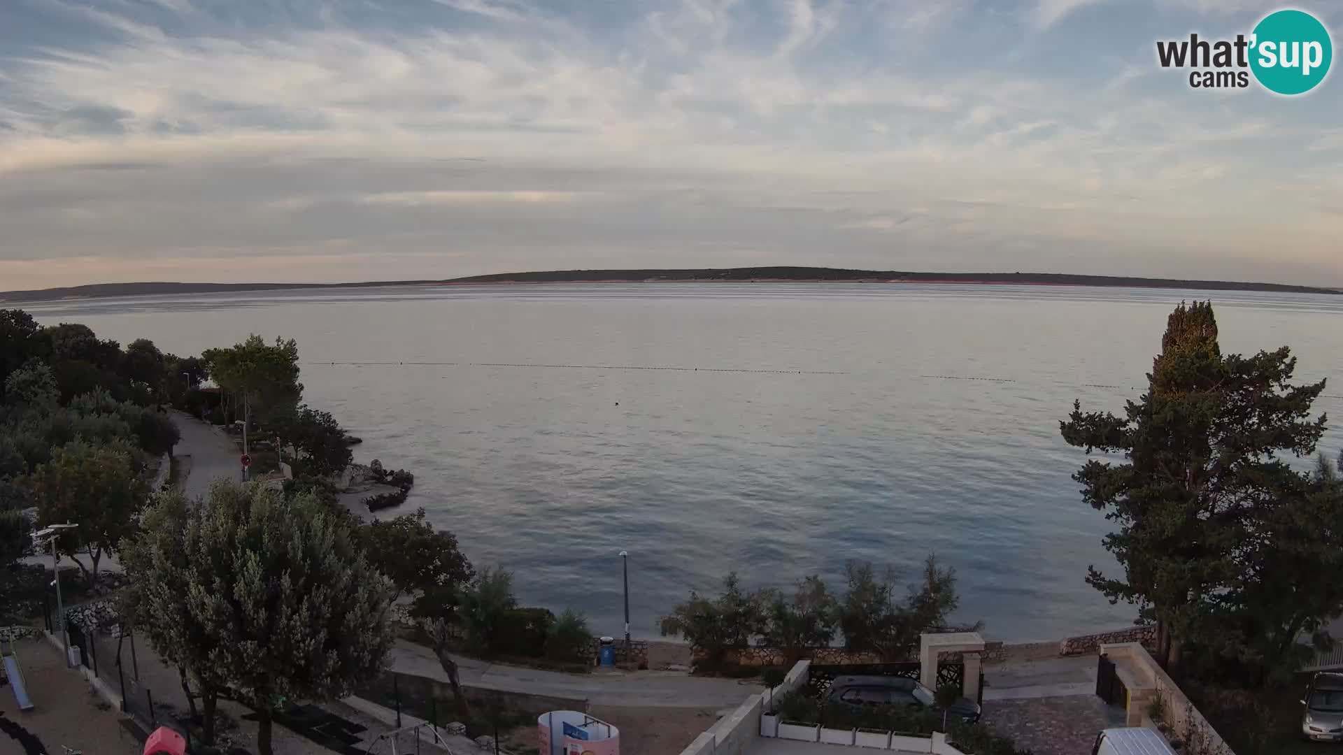 Webcam Plaža Male Mandre – Live View from Pag Island