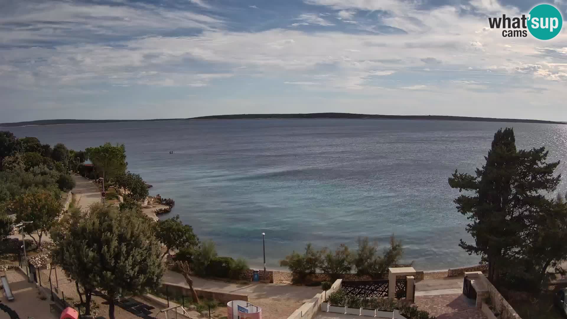 Webcam Plaža Male Mandre – Diretta dalla spiaggia sull’isola di Pag
