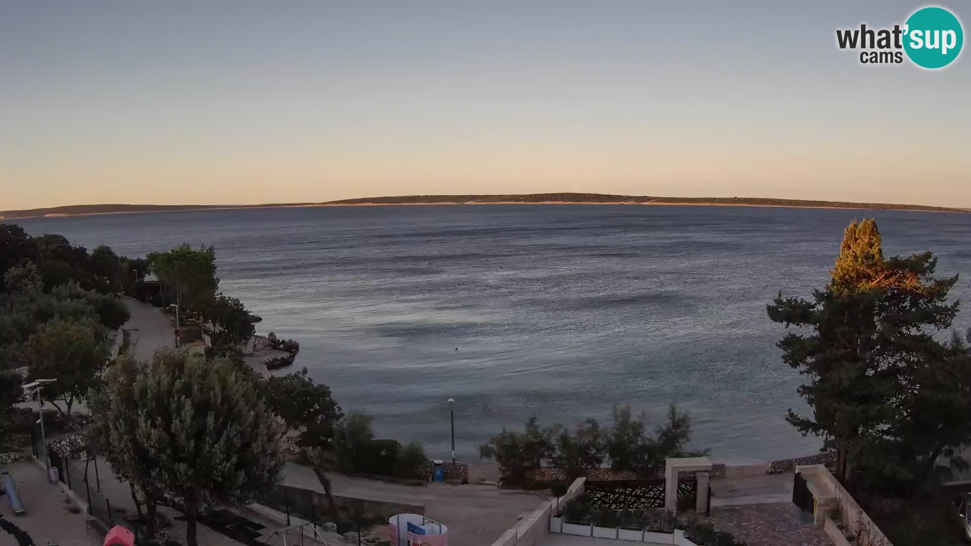 Webcam Plaža Male Mandre – Live View from Pag Island