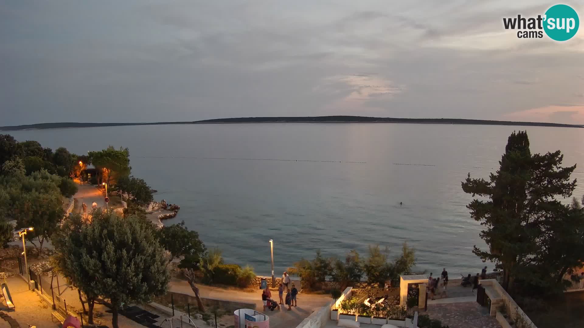 Webcam Strand Male Mandre – Liveblick von der Insel Pag