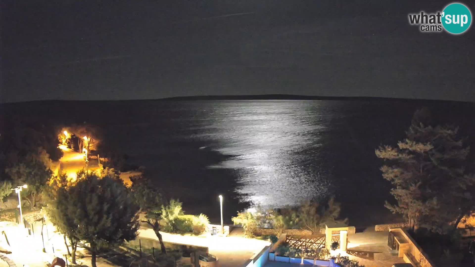 Webcam Plaža Male Mandre – Diretta dalla spiaggia sull’isola di Pag