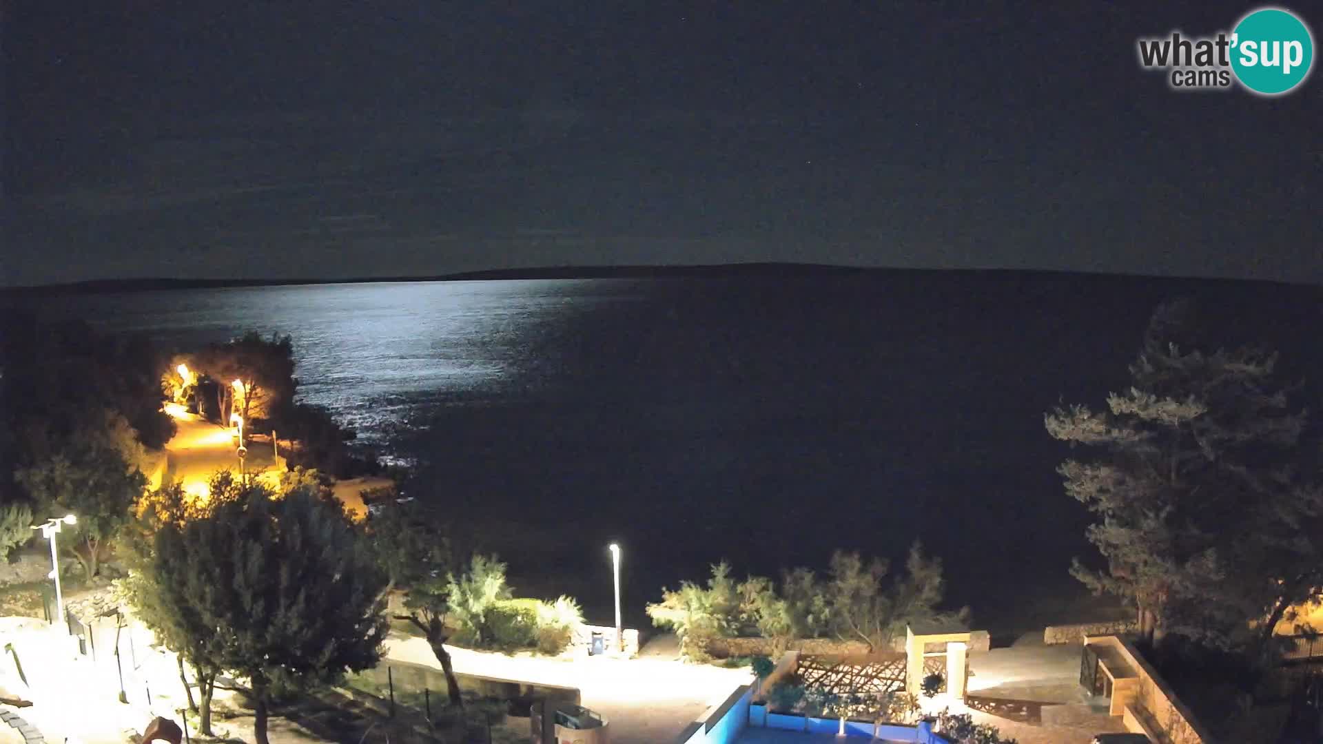 Webcam Plaža Male Mandre – Live View from Pag Island