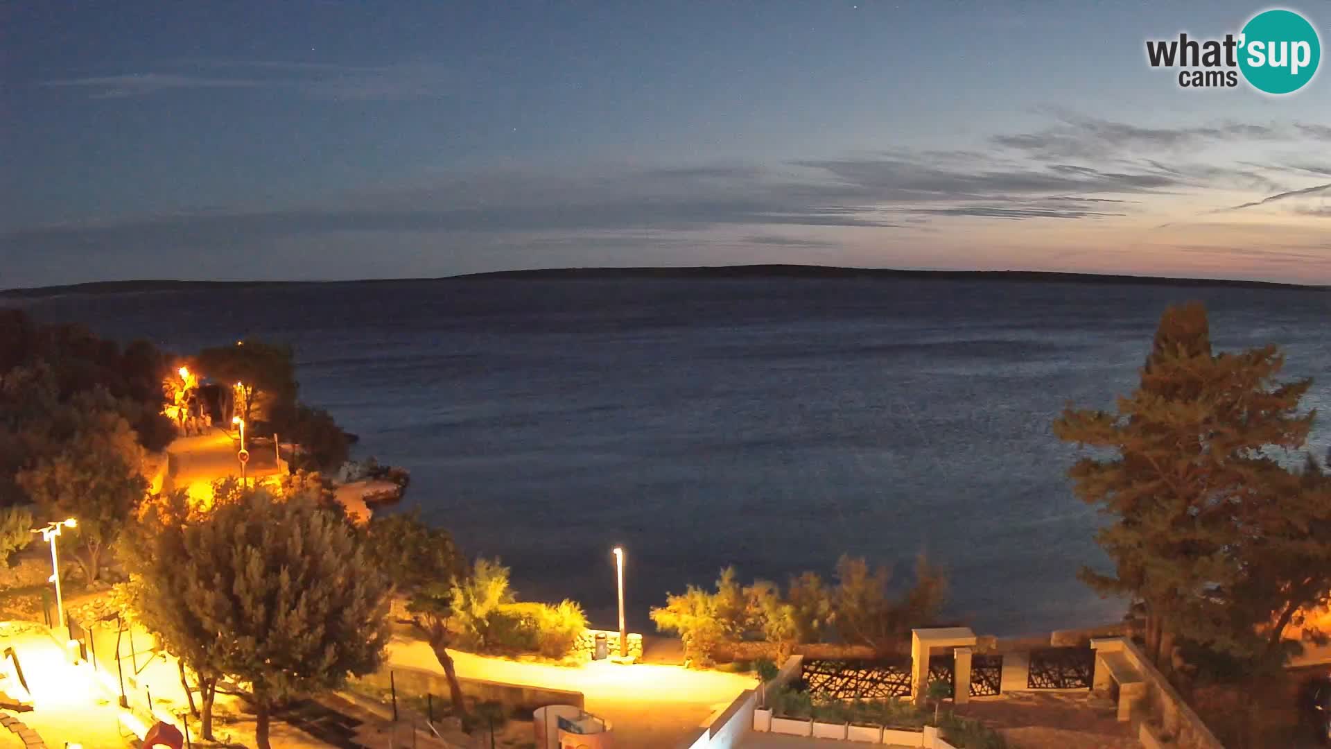 Webcam Strand Male Mandre – Liveblick von der Insel Pag