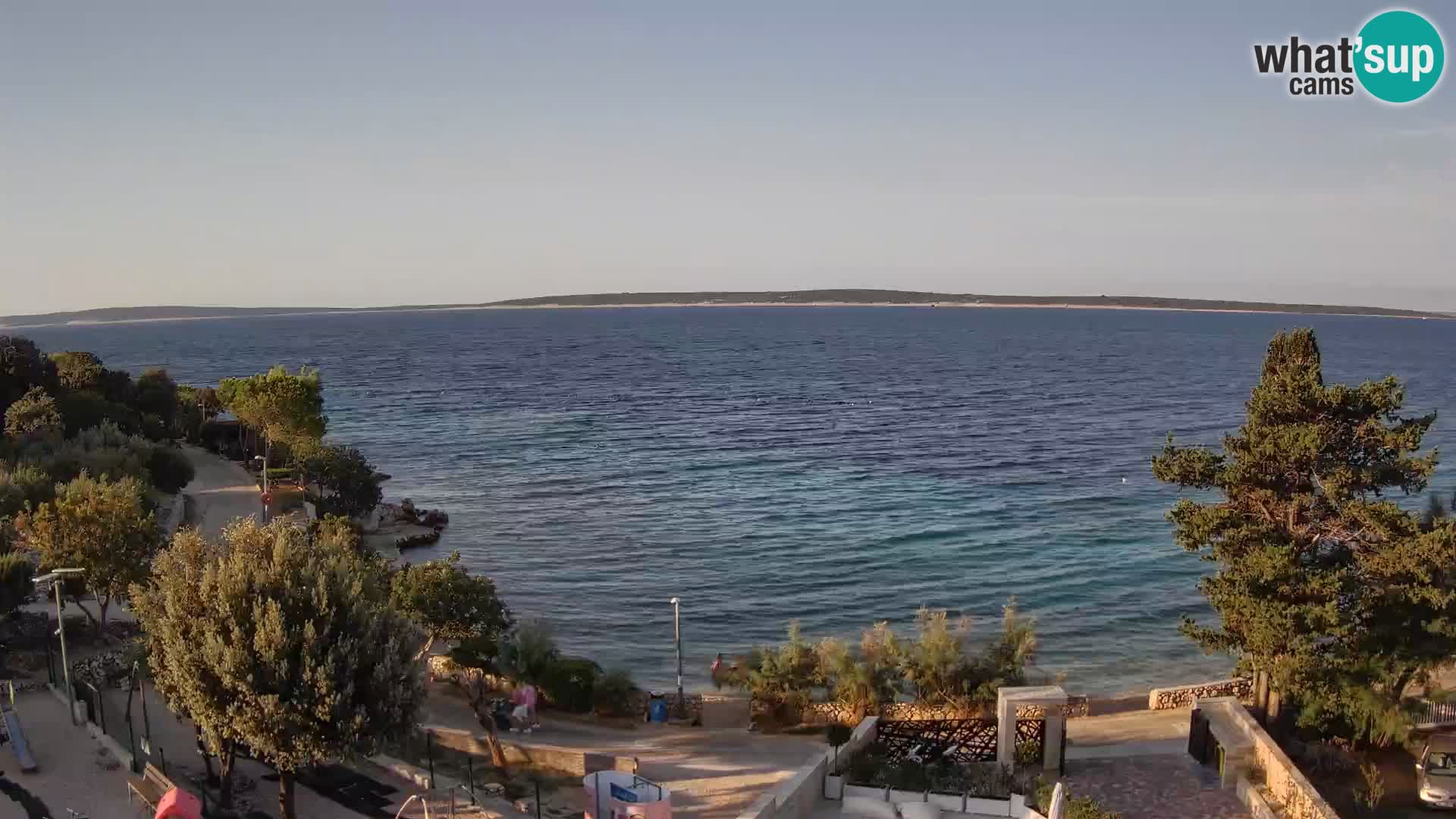 Webcam Plaža Male Mandre – Diretta dalla spiaggia sull’isola di Pag
