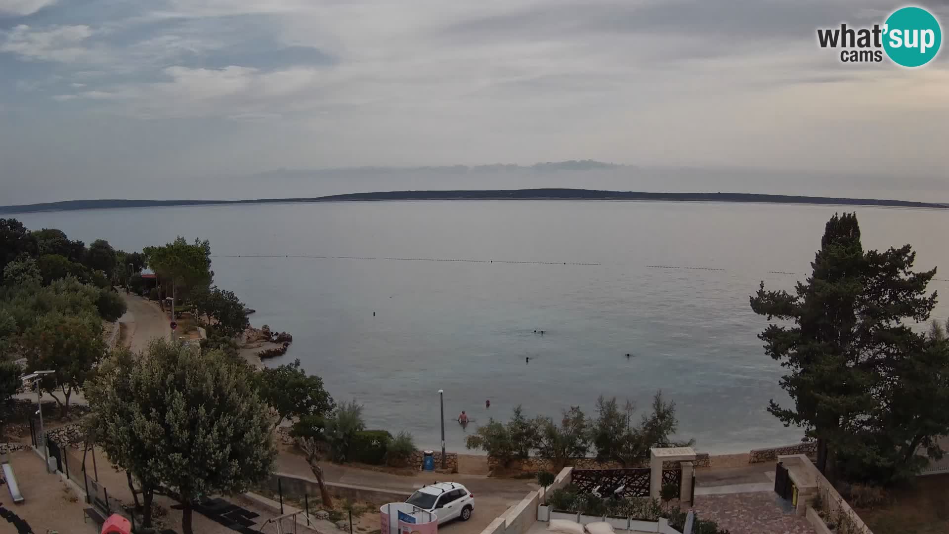Webcam Plaža Male Mandre – Diretta dalla spiaggia sull’isola di Pag