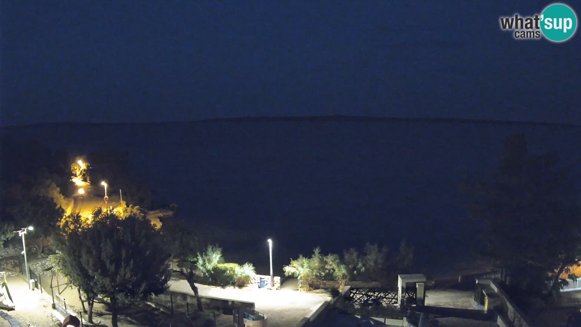 Webcam Plaža Male Mandre – Live View from Pag Island