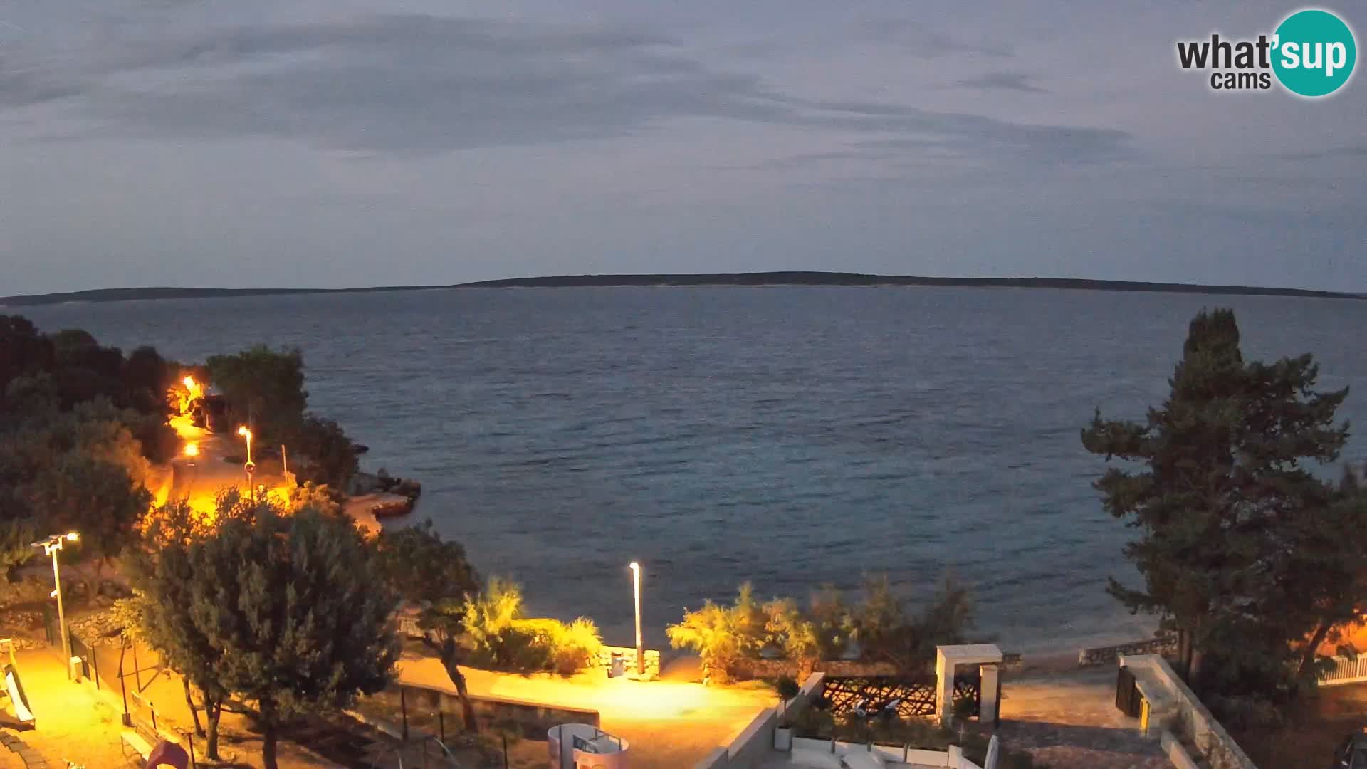 Webcam Plaža Male Mandre – Live View from Pag Island