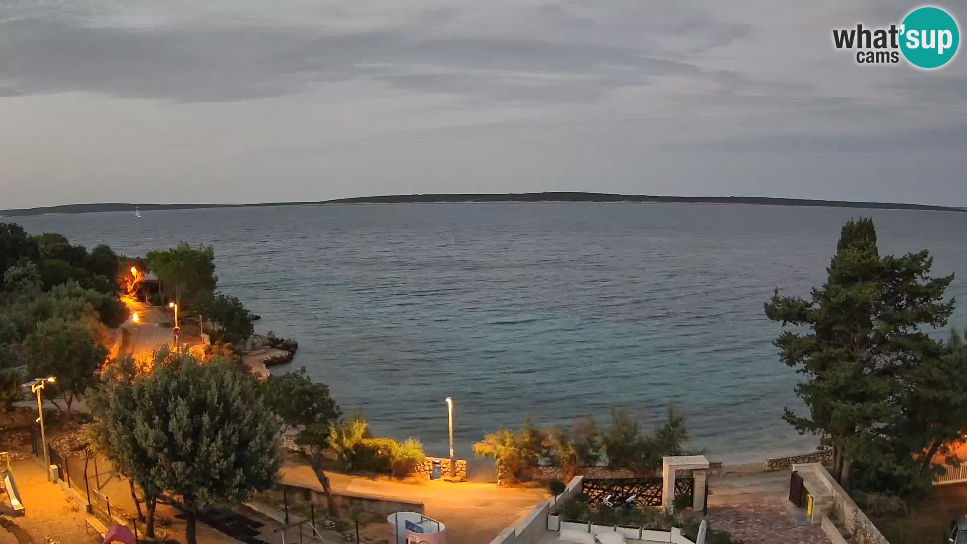 Webcam Strand Male Mandre – Liveblick von der Insel Pag