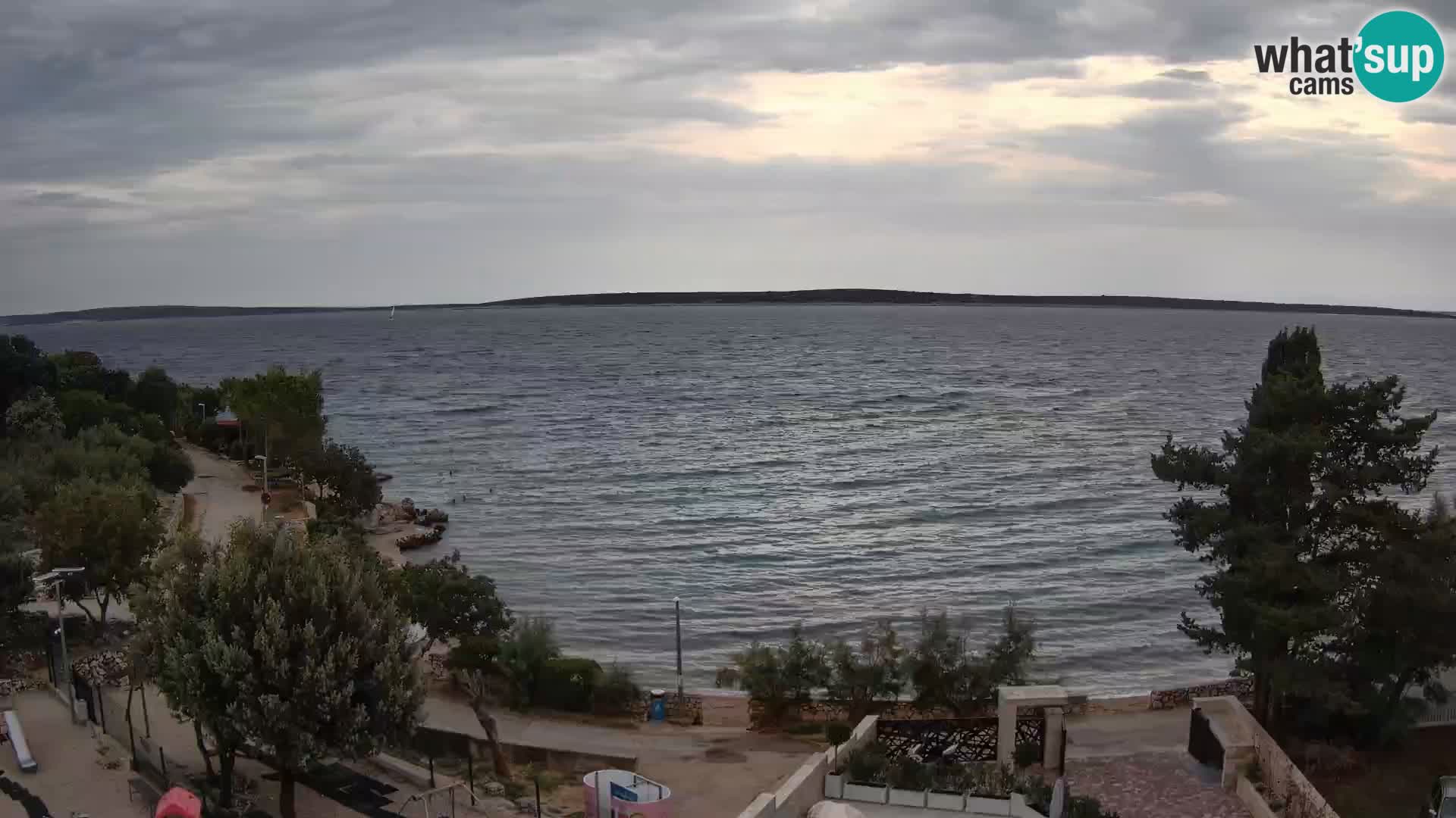 Webcam Plaža Male Mandre – Live View from Pag Island