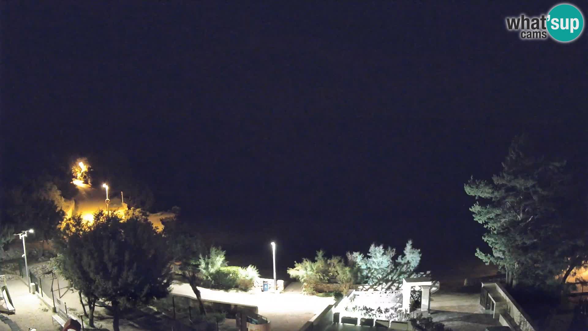 Webcam Plage Male Mandre – Vue en direct depuis l’île de Pag