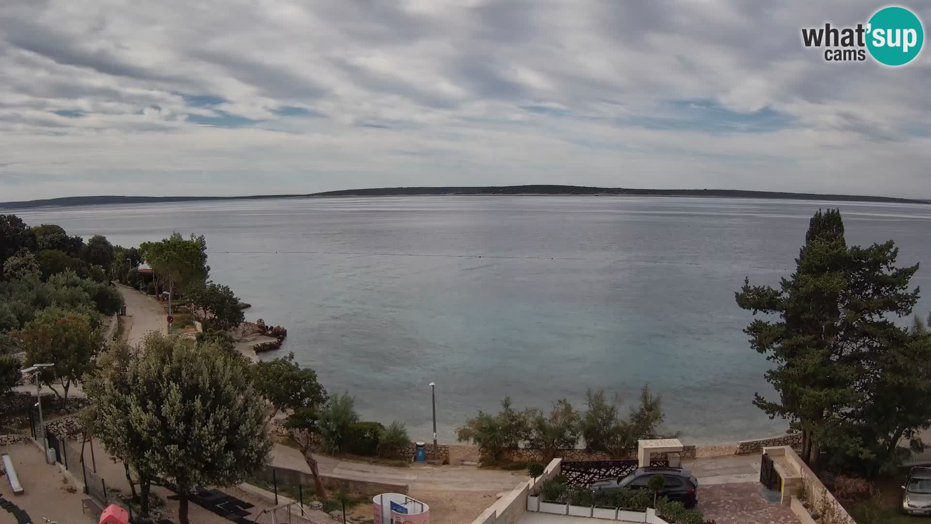 Webcam Plaža Male Mandre – Diretta dalla spiaggia sull’isola di Pag