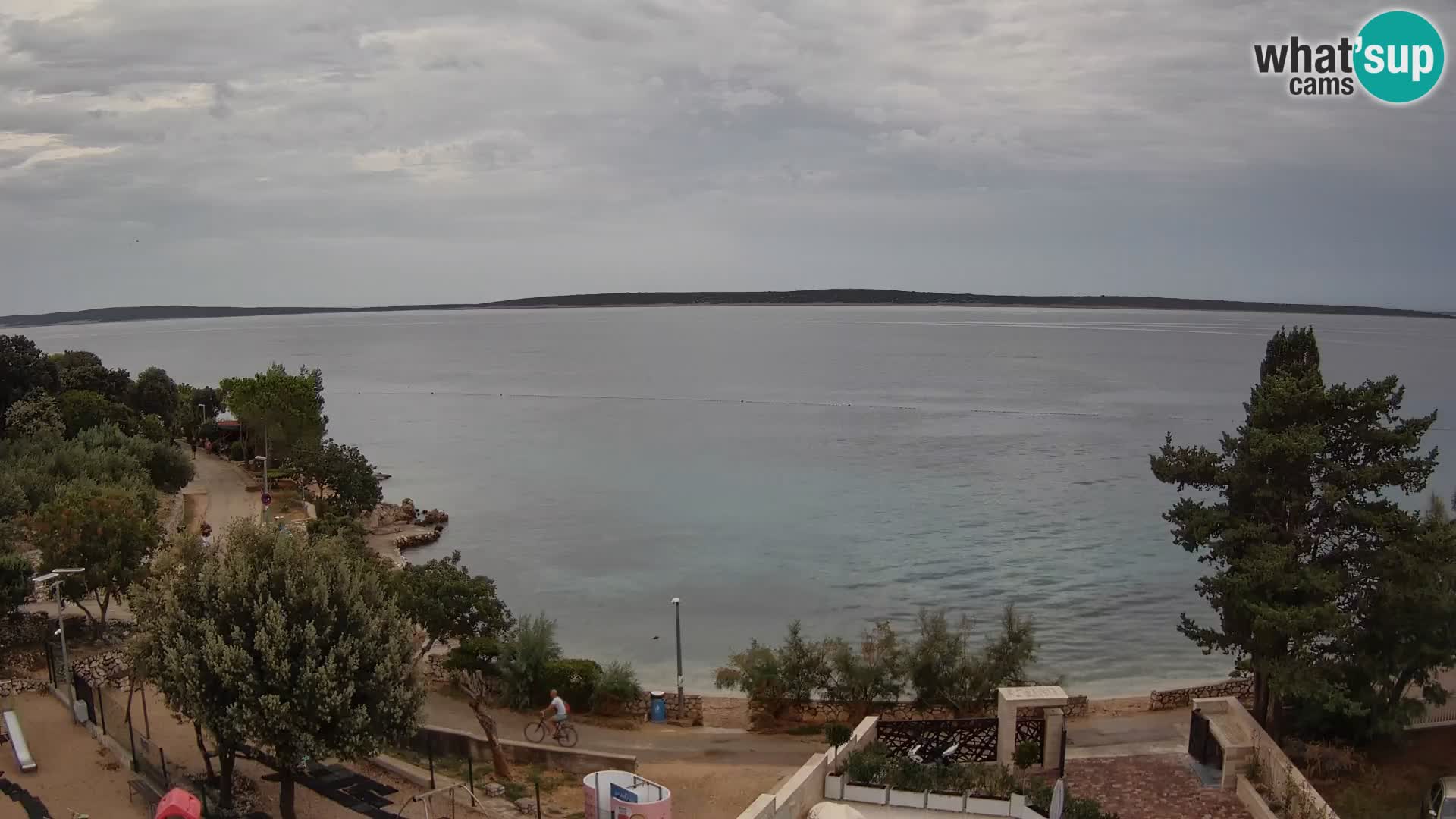 Webcam Plaža Male Mandre – Live View from Pag Island