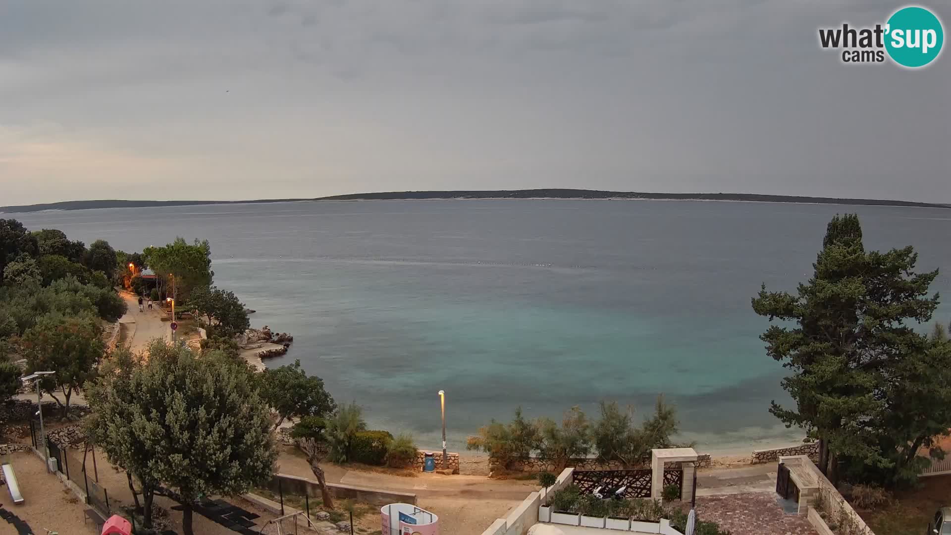 Webcam Plaža Male Mandre – Live View from Pag Island