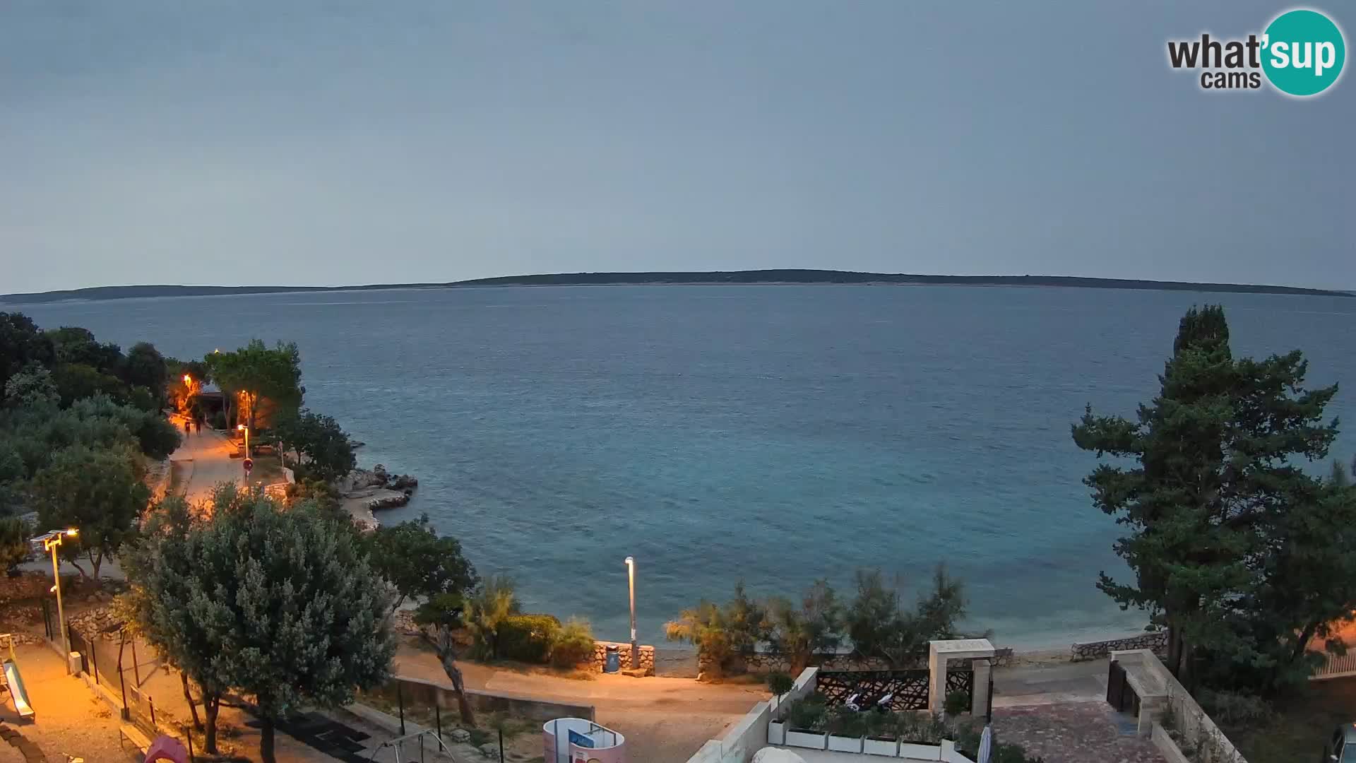 Webcam Plaža Male Mandre – Live View from Pag Island