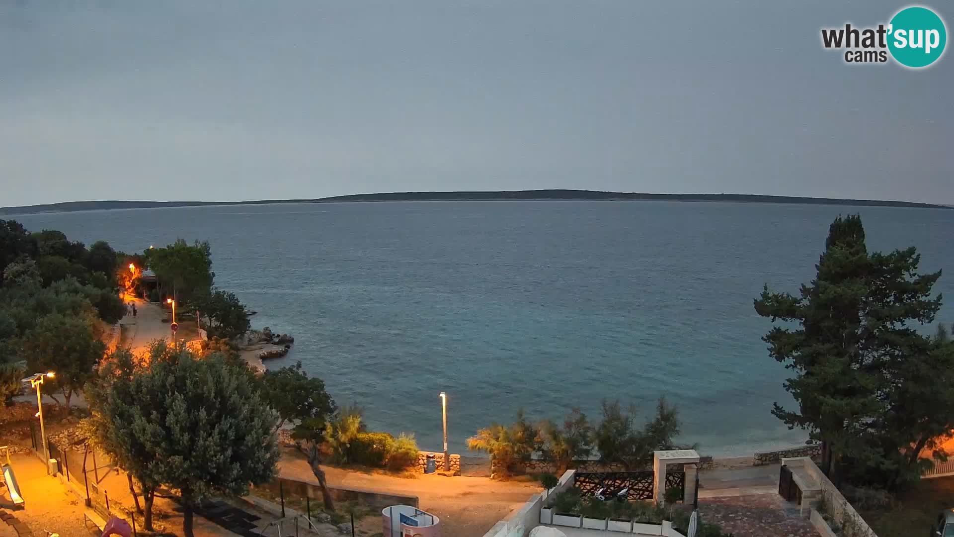 Webcam Plaža Male Mandre – Live View from Pag Island