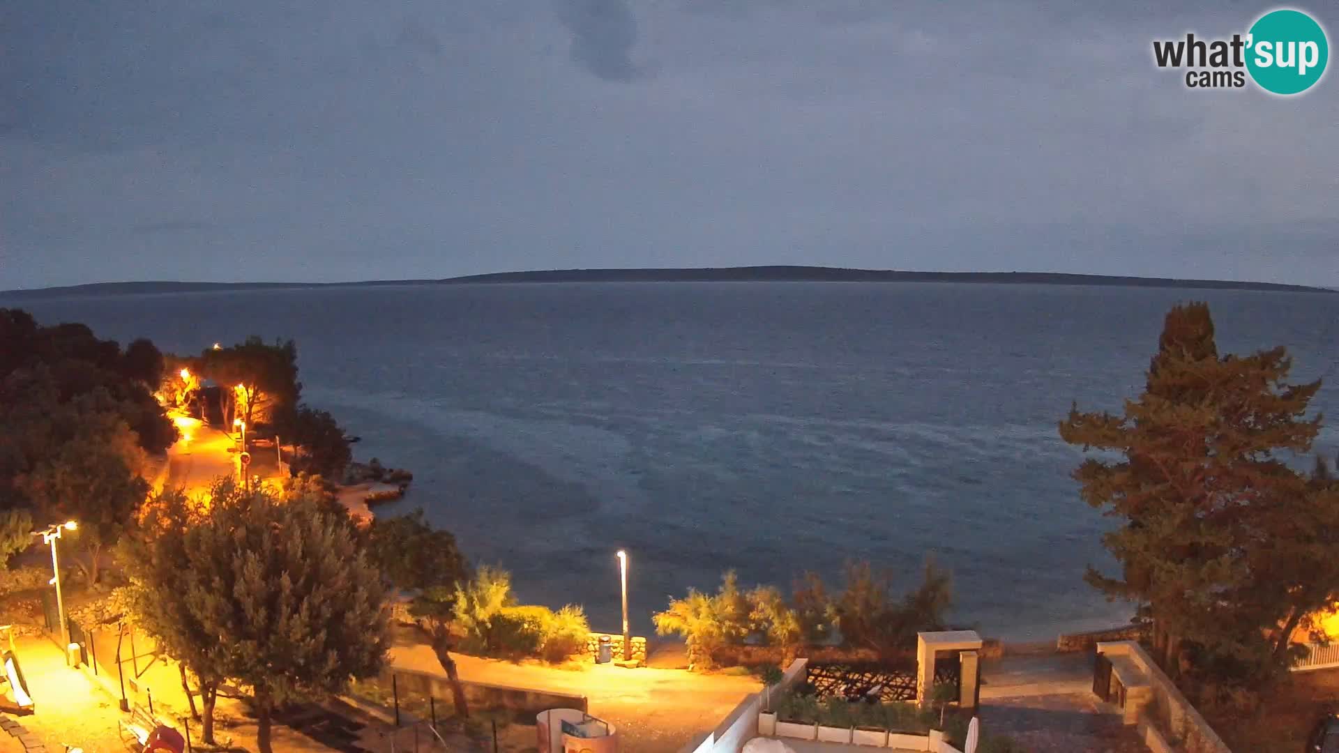 Webcam Plaža Male Mandre – Live View from Pag Island