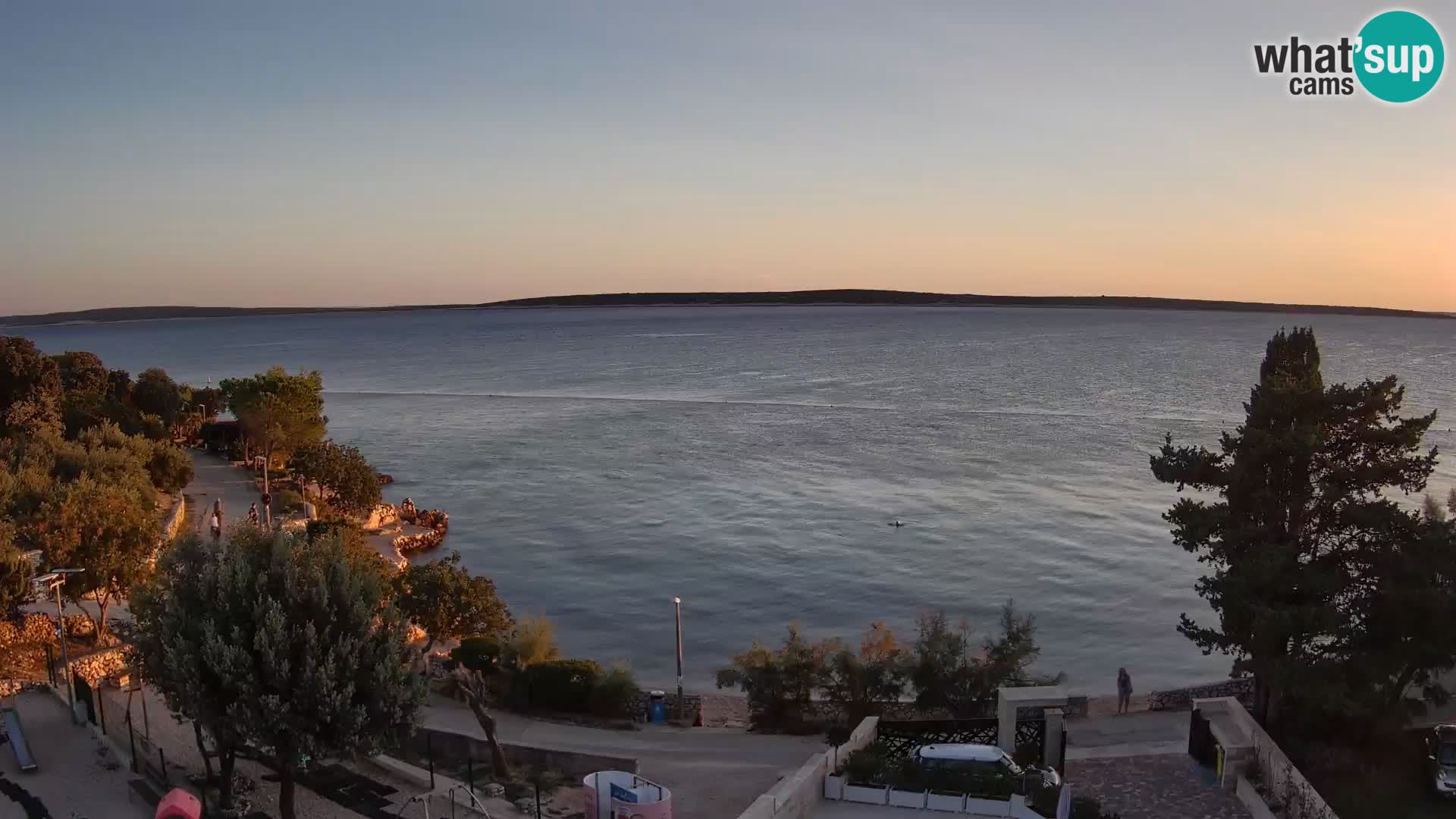 Webcam Plaža Male Mandre – Diretta dalla spiaggia sull’isola di Pag