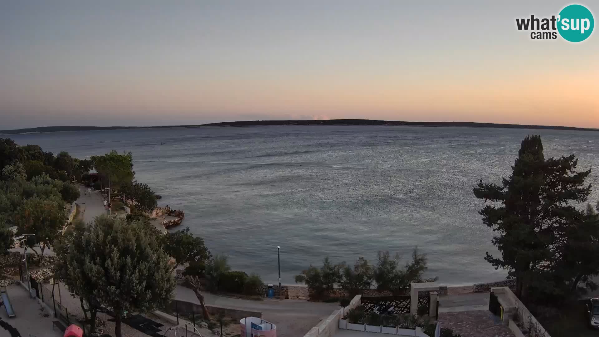 Webcam Plaža Male Mandre – Diretta dalla spiaggia sull’isola di Pag