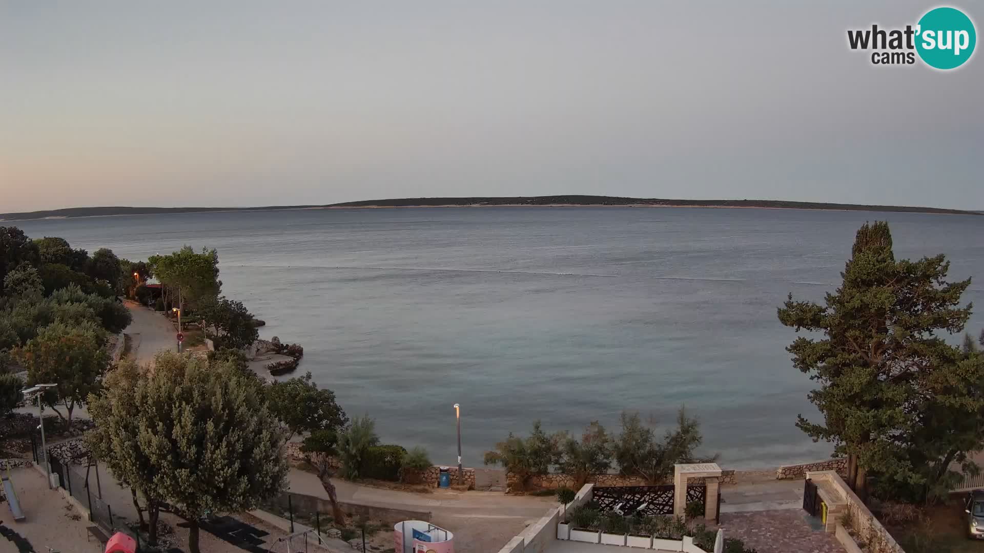 Webcam Plaža Male Mandre – Live View from Pag Island