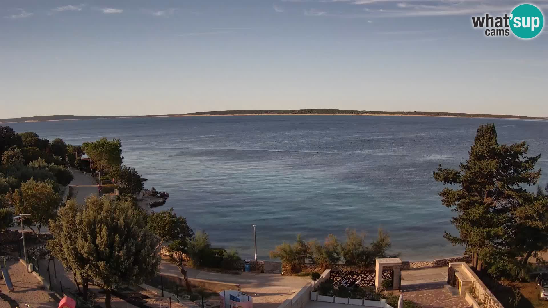 Webcam Plaža Male Mandre – Live View from Pag Island