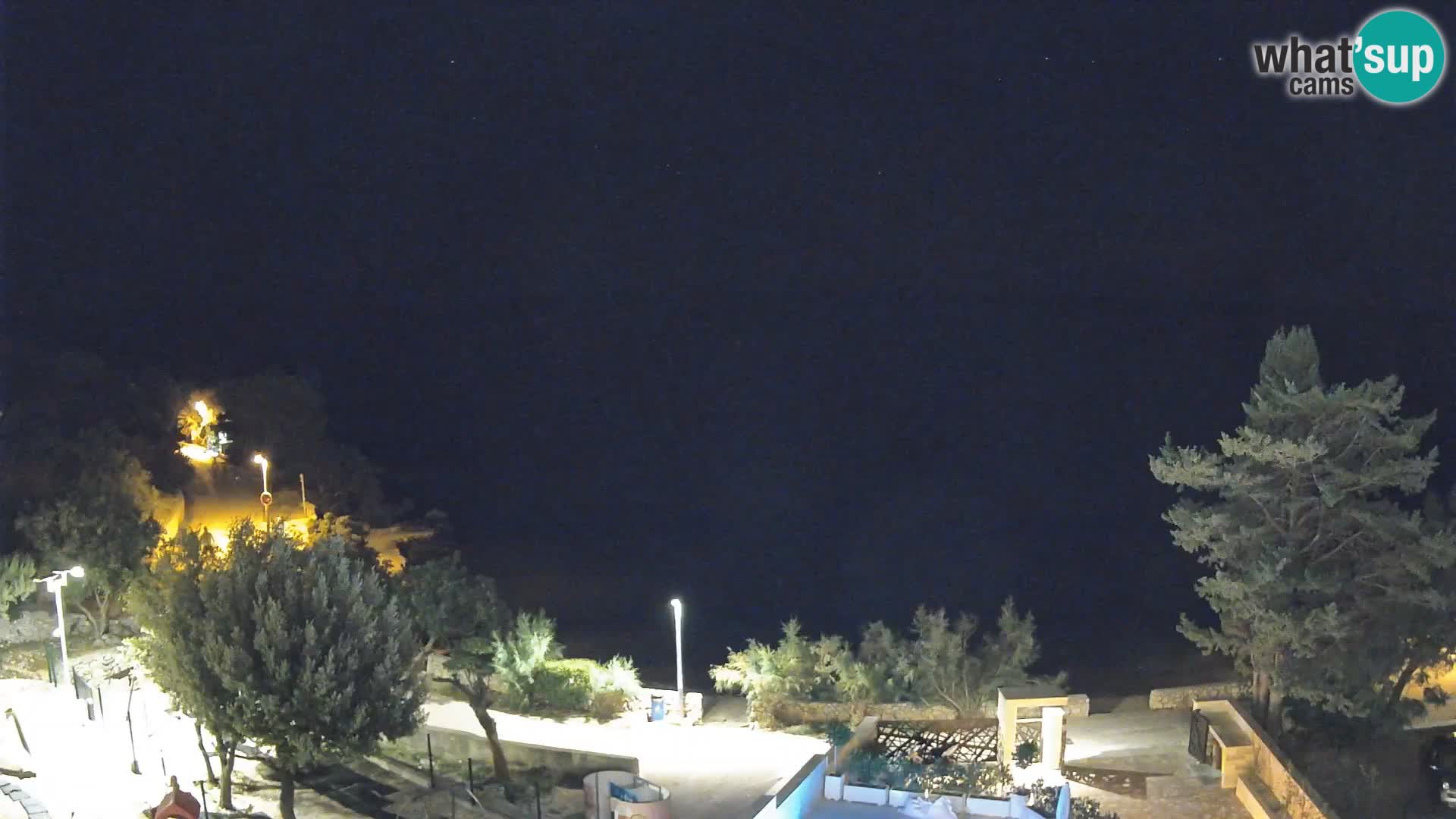 Webcam Plaža Male Mandre – Diretta dalla spiaggia sull’isola di Pag