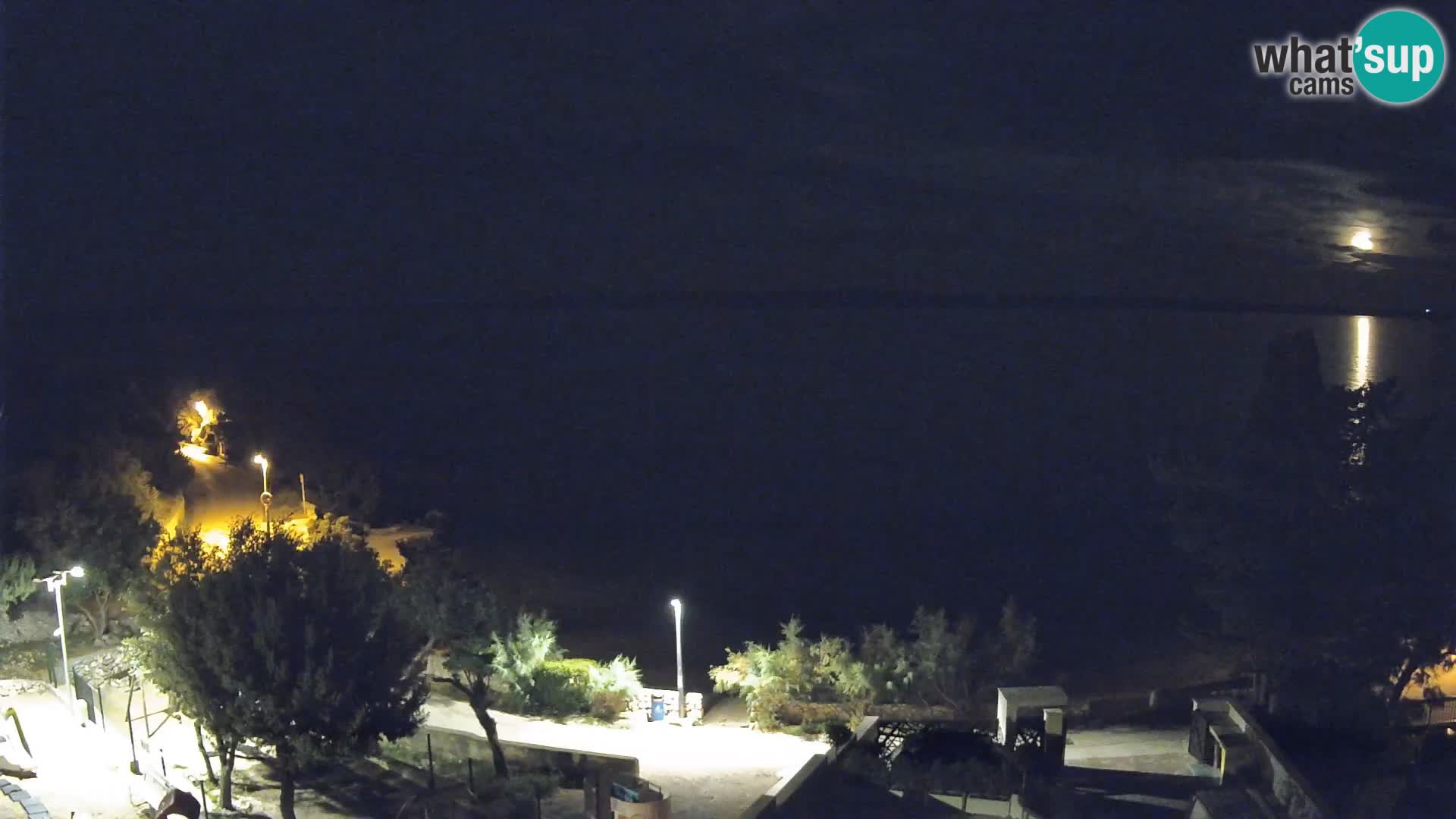 Webcam Strand Male Mandre – Liveblick von der Insel Pag