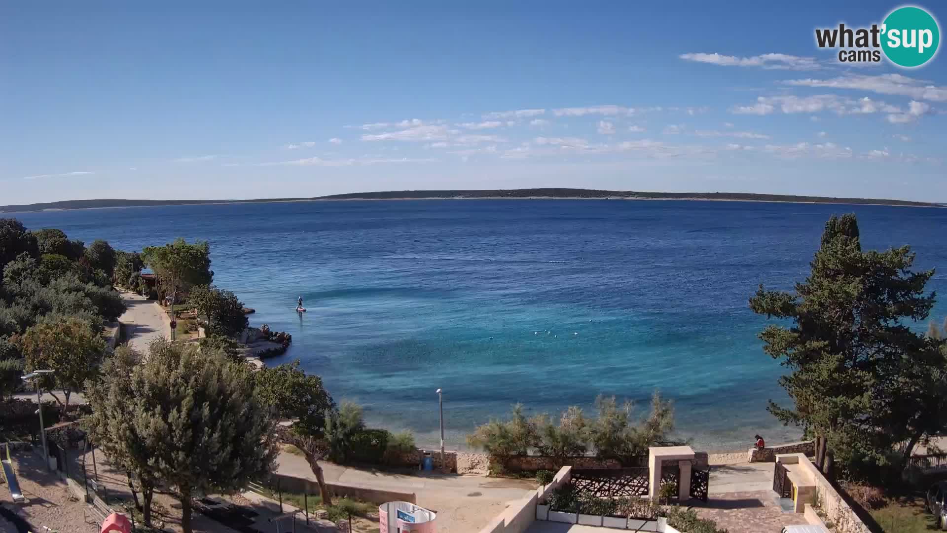 Webcam Plaža Male Mandre – Live View from Pag Island