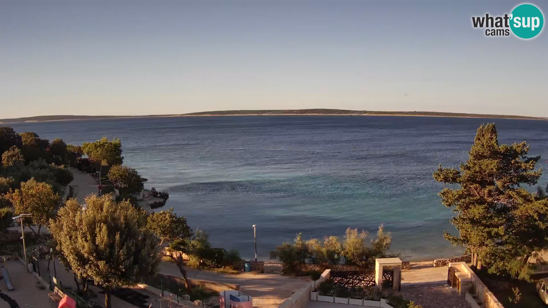 Webcam Plaža Male Mandre – Live View from Pag Island