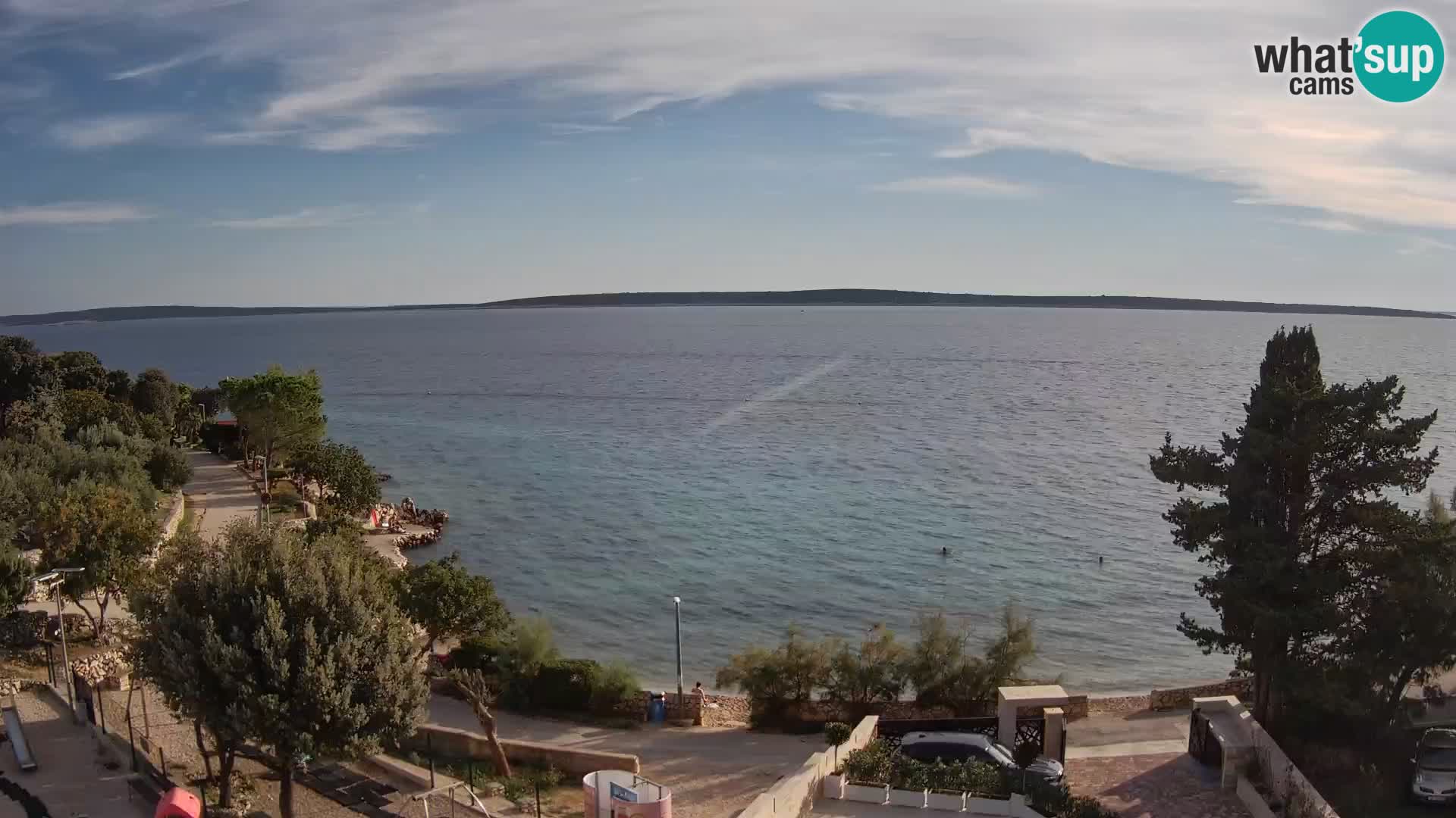 Webcam Plaža Male Mandre – Live View from Pag Island