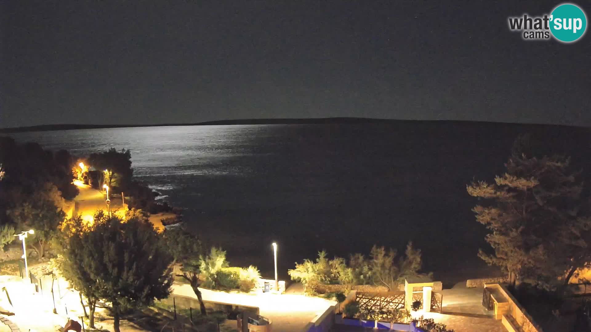 Webcam Plaža Male Mandre – Live View from Pag Island