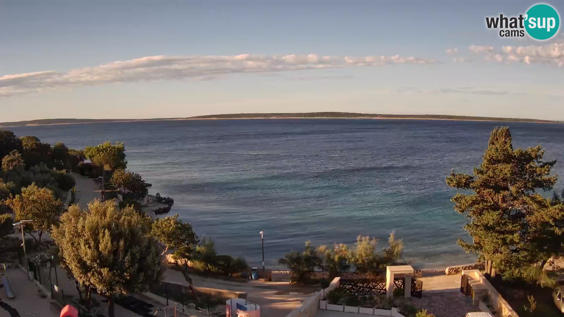 Webcam Plaža Male Mandre – Diretta dalla spiaggia sull’isola di Pag