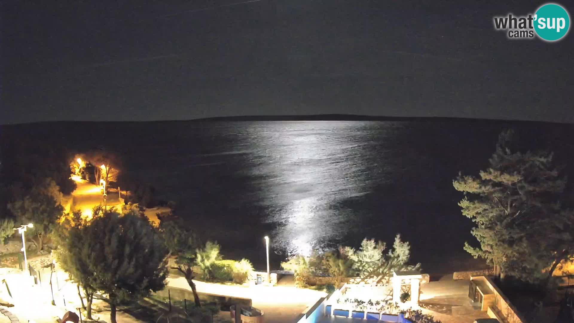 Webcam Strand Male Mandre – Liveblick von der Insel Pag