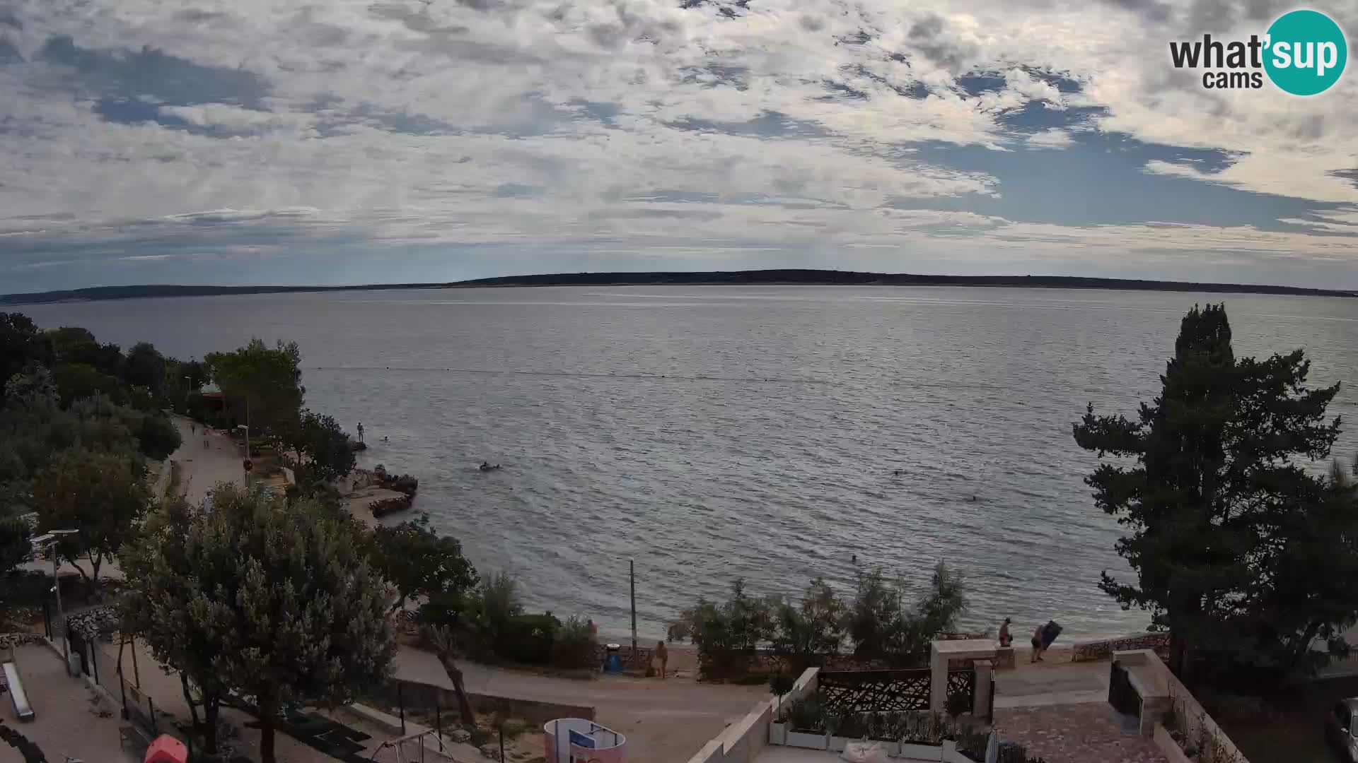 Webcam Plaža Male Mandre – Diretta dalla spiaggia sull’isola di Pag